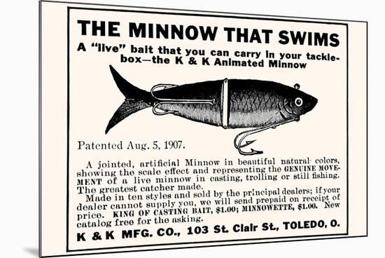 Minnow That Swims-null-Mounted Art Print