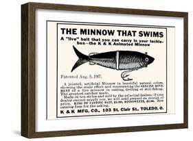 Minnow That Swims-null-Framed Art Print