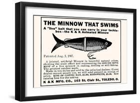 Minnow That Swims-null-Framed Art Print