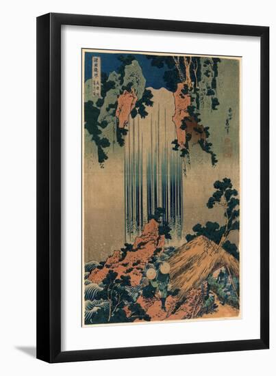 Mino No Kuni Yoro No Taki-Katsushika Hokusai-Framed Premium Giclee Print