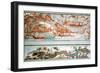 Minoan Art. Cyclades Islands. Naval Expedition. Fresco-null-Framed Giclee Print