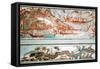 Minoan Art. Cyclades Islands. Naval Expedition. Fresco-null-Framed Stretched Canvas