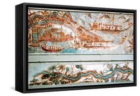 Minoan Art. Cyclades Islands. Naval Expedition. Fresco-null-Framed Stretched Canvas