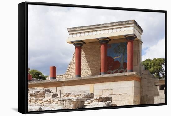 Minoan Palace, Palace of Knossos, North Entrance-Markus Lange-Framed Stretched Canvas