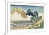 Minobu River and Mount Fuji Seen from the Back, 1831-1834-Katsushika Hokusai-Framed Giclee Print