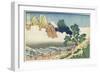 Minobu River and Mount Fuji Seen from the Back, 1831-1834-Katsushika Hokusai-Framed Giclee Print