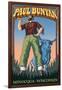 Minocqua, Wisconsin - Paul Bunyan-Lantern Press-Framed Art Print