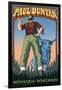 Minocqua, Wisconsin - Paul Bunyan-Lantern Press-Framed Art Print