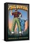 Minocqua, Wisconsin - Paul Bunyan-Lantern Press-Framed Stretched Canvas