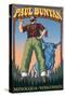 Minocqua, Wisconsin - Paul Bunyan-Lantern Press-Stretched Canvas