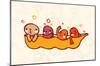 Minoji 452 Kids in Pea Pod-null-Mounted Poster