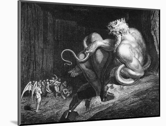 Minos, King of Crete, Illustration from "The Divine Comedy" by Dante Alighieri-Gustave Doré-Mounted Giclee Print