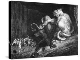 Minos, King of Crete, Illustration from "The Divine Comedy" by Dante Alighieri-Gustave Doré-Stretched Canvas