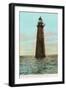 Minot Ledge Lighthouse, Boston, Mass.-null-Framed Art Print