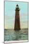 Minot Ledge Lighthouse, Boston, Mass.-null-Mounted Art Print