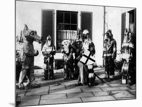 Minstead Mummers-null-Mounted Art Print