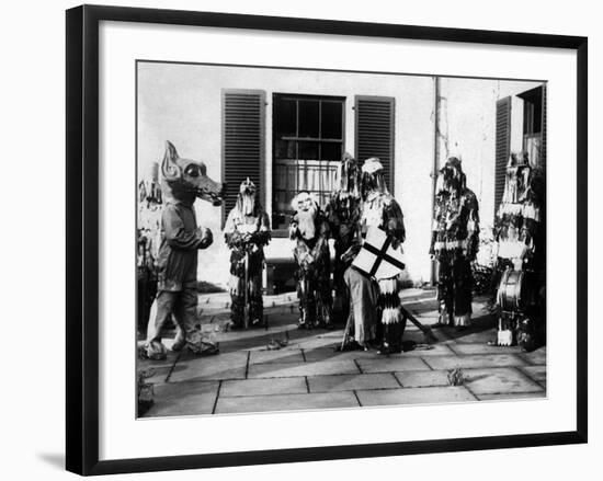 Minstead Mummers-null-Framed Art Print