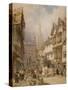 Minster Street, Salisbury-Thomas Shotter Boys-Stretched Canvas