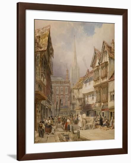 Minster Street, Salisbury-Thomas Shotter Boys-Framed Giclee Print