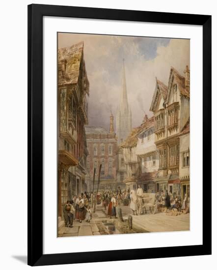 Minster Street, Salisbury-Thomas Shotter Boys-Framed Giclee Print