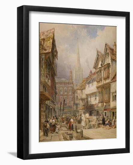 Minster Street, Salisbury-Thomas Shotter Boys-Framed Giclee Print