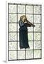 Minstral on Stained Glass Window-William Morris-Framed Giclee Print