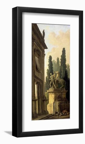 Minstrel Afternoon-Hubert Robert-Framed Art Print