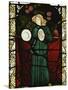 Minstrel Angel with Cymbals, for the East Window of St. John's Church, Dalton Yorkshire-William Morris-Stretched Canvas