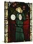 Minstrel Angel with Cymbals, for the East Window of St. John's Church, Dalton Yorkshire-William Morris-Stretched Canvas