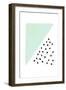 Mint and Gold Abstract-Leah Straatsma-Framed Art Print