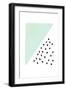 Mint and Gold Abstract-Leah Straatsma-Framed Art Print