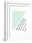 Mint and Gold Abstract-Leah Straatsma-Framed Art Print