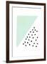 Mint and Gold Abstract-Leah Straatsma-Framed Art Print