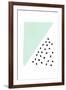 Mint and Gold Abstract-Leah Straatsma-Framed Art Print