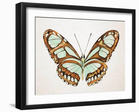 Mint Butterfly I-Annie Warren-Framed Art Print