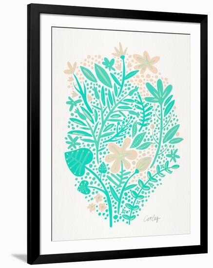 Mint Garden-Cat Coquillette-Framed Art Print