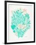 Mint Garden-Cat Coquillette-Framed Art Print