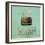 Mint Glitz Bath 1-Melody Hogan-Framed Art Print