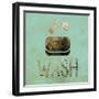 Mint Glitz Bath 1-Melody Hogan-Framed Art Print