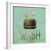 Mint Glitz Bath 1-Melody Hogan-Framed Art Print