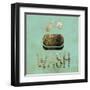 Mint Glitz Bath 1-Melody Hogan-Framed Art Print