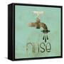 Mint Glitz Bath 2-Melody Hogan-Framed Stretched Canvas