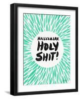 Mint Hallelujah Holy Shit-Cat Coquillette-Framed Art Print