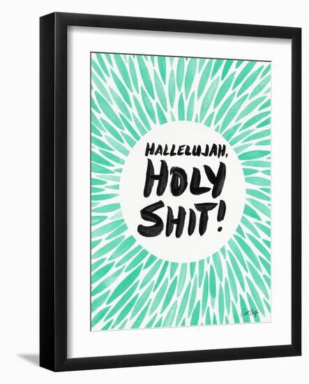 Mint Hallelujah Holy Shit-Cat Coquillette-Framed Art Print