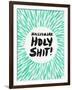 Mint Hallelujah Holy Shit-Cat Coquillette-Framed Art Print