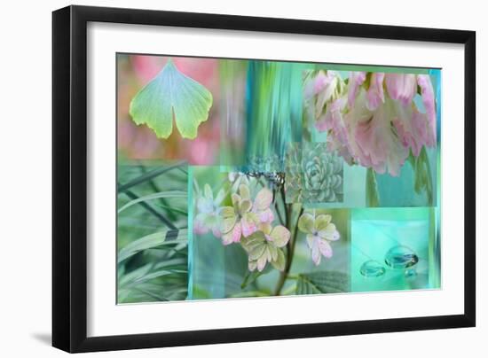 Mint Mood Collage-Cora Niele-Framed Giclee Print