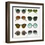 Mint Tan Sunglasses-Cat Coquillette-Framed Art Print