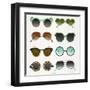 Mint Tan Sunglasses-Cat Coquillette-Framed Art Print