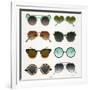 Mint Tan Sunglasses-Cat Coquillette-Framed Art Print