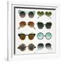 Mint Tan Sunglasses-Cat Coquillette-Framed Art Print